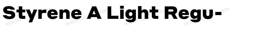 Styrene A Light Regu字体转换